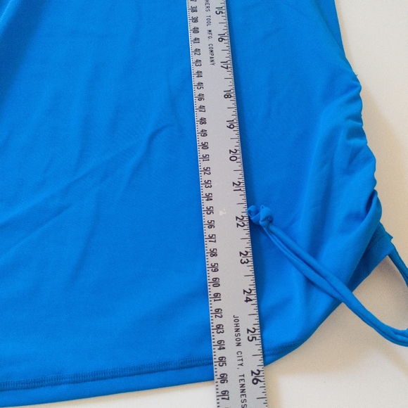 Joe Fresh Side Ruched Rash Guard Blue Size 1X New - Picture 6 of 7